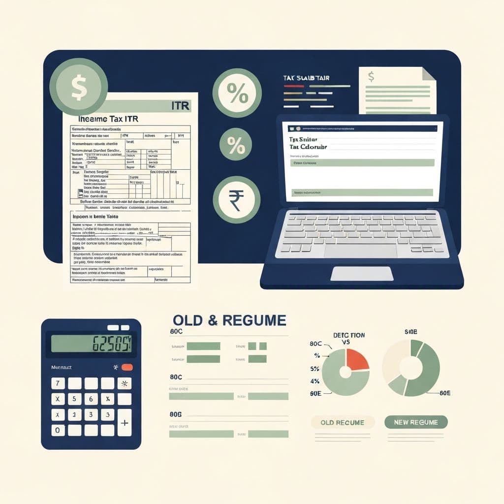 Income Tax Calculator - FY 2025-26 and 2026-27 tax planning tool